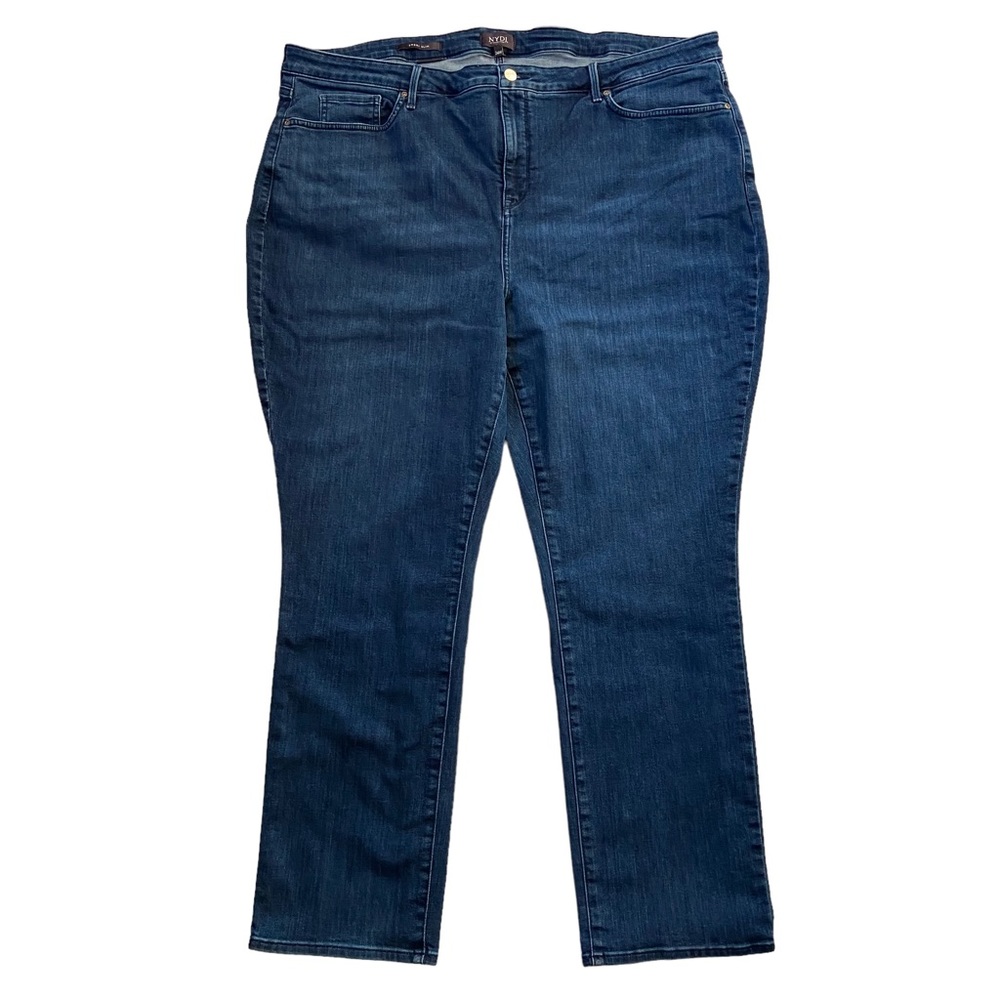 NYDJ Sheri Jeans Slim Lift Tuck Technology Skinny Stretch Blue Size 24W